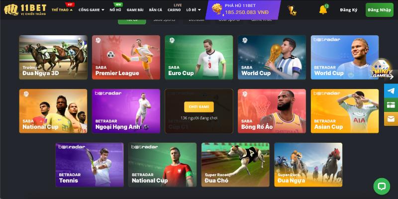 Đôi nét sảnh cá cược thể thao ảo tại 11bet