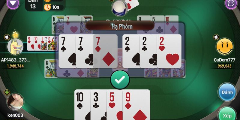 Hướng dẫn cách chơi bài Phỏm 11BET dễ hiểu