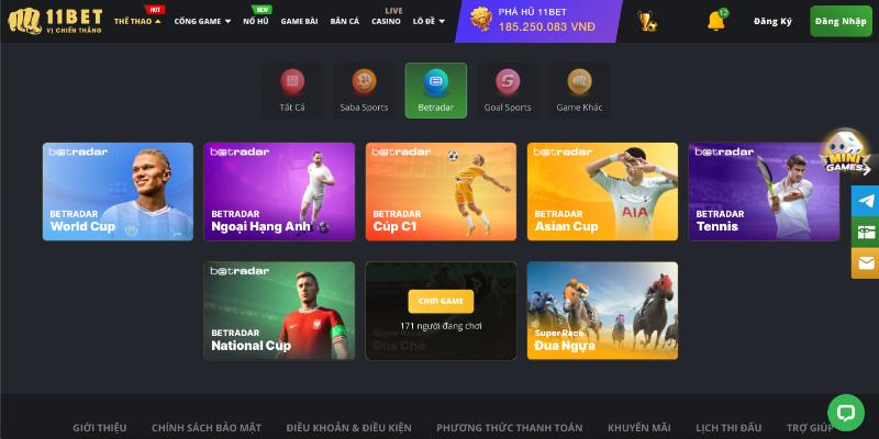 Hướng dẫn chơi cá cược thể thao ảo tại 11bet