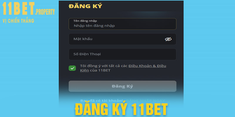 Hướng dẫn đăng ký 11bet